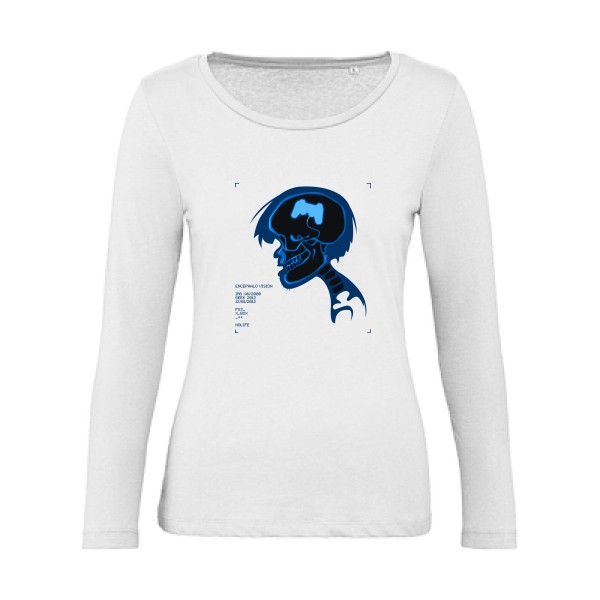 radiogamer - T shirt skull -B&C - Inspire LSL women 