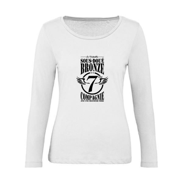T-shirt femme bio manches longues - B&C - Inspire LSL women  - 7ème Compagnie Crew