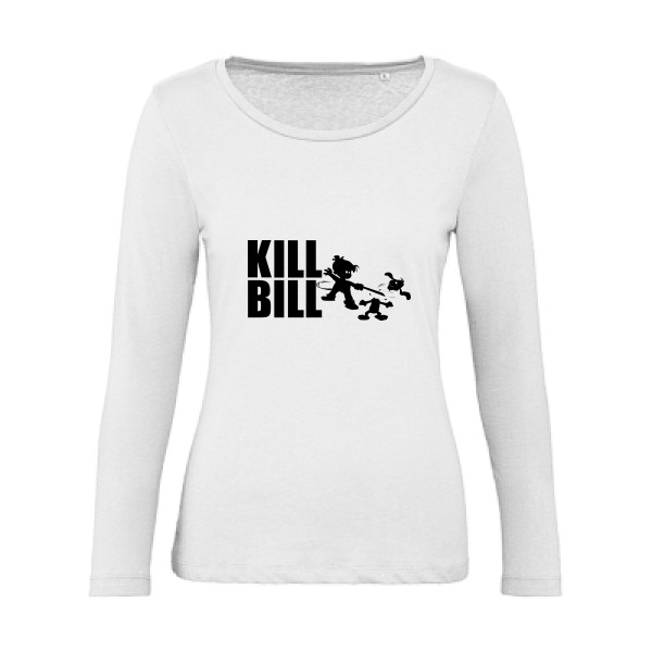 kill bill - T-shirt femme bio manches longues kill bill Femme - modèle B&C - Inspire LSL women  -thème cinema -