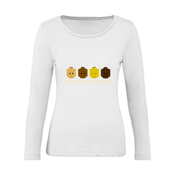 libre et légo- T shirt Lego thème- modèle B&C - Inspire LSL women  - 