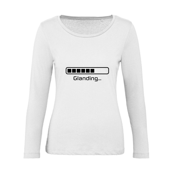 Glanding -tee shirt avec inscription marrante  -B&C - Inspire LSL women 