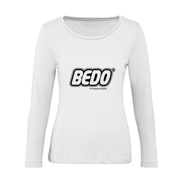 T-shirt femme bio manches longues original Femme  - Bedo - 