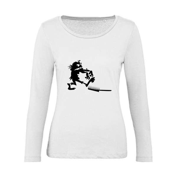 T shirt dark- Zombie gag-B&C - Inspire LSL women 