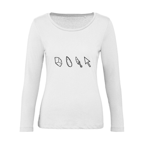 T shirt geek Evolutools -B&C - Inspire LSL women 