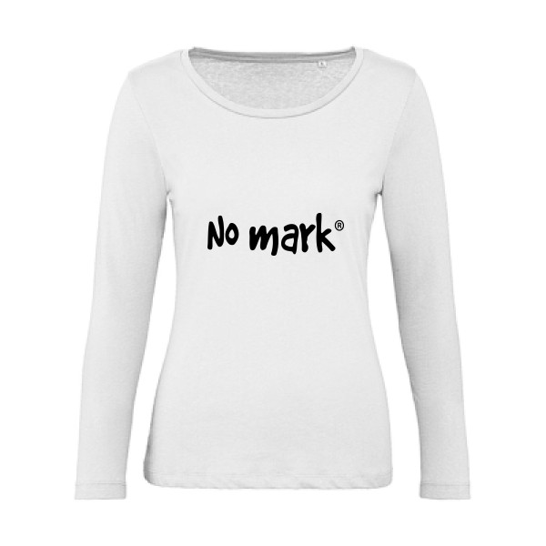 No mark® - T-shirt femme bio manches longues humoristique -Femme -B&C - Inspire LSL women  -