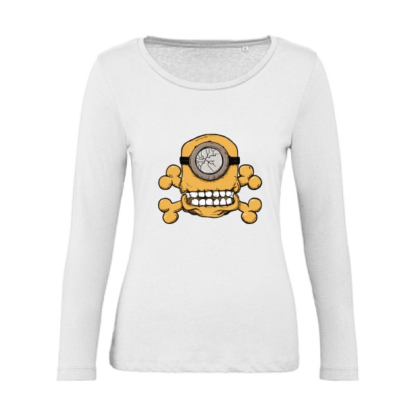 Minion Skull-T shirt minion drole - B&C - Inspire LSL women 