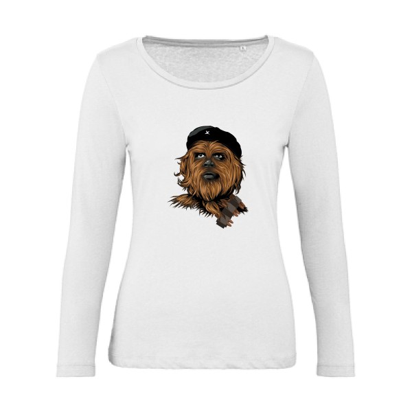Chewie guevara -T-shirt femme bio manches longues  parodie Femme  -B&C - Inspire LSL women  -thème  cinema - 