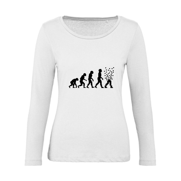 Evolution numerique Tee shirt geek-B&C - Inspire LSL women 