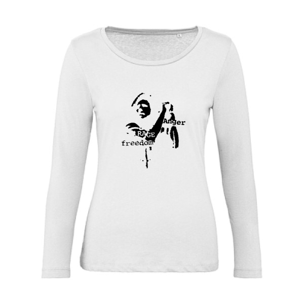 T-shirt femme bio manches longues original Femme  - RATM(without star) - 