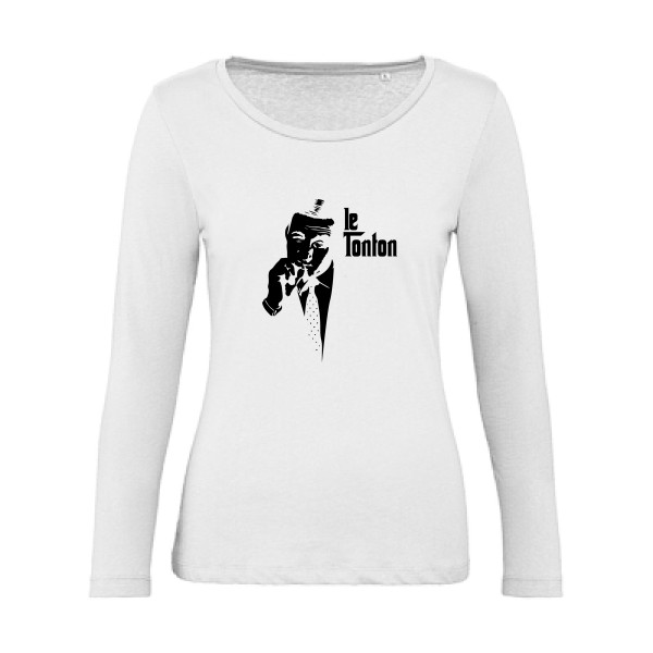 Le Tonton- t-shirt thème cinema- modèle B&C - Inspire LSL women  - Lino ventura -