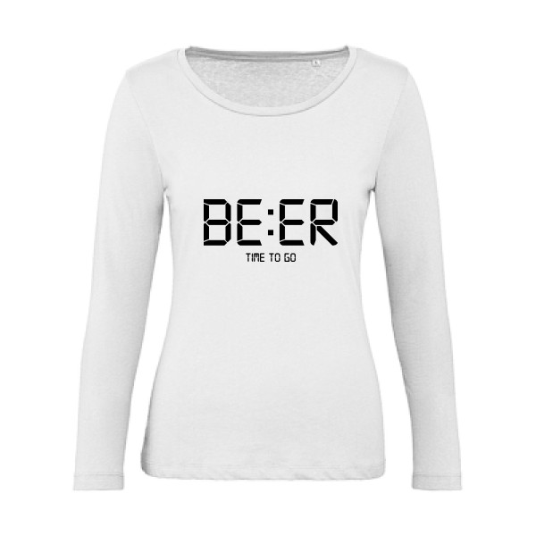 TIME TO GO T shirt biere -B&C - Inspire LSL women 