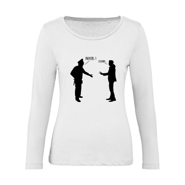 CHIFOUMI - modèle B&C - Inspire LSL women  - T shirt et vêtement cool - thème parodie -