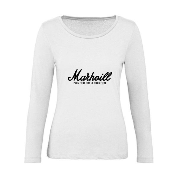 Rock'n from' - modèle B&C - Inspire LSL women  - T shirt humoristique - thème tee shirt et sweat parodie -