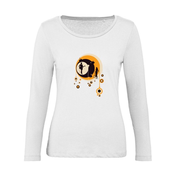 70's - Tee shirt vintage Femme - modèle B&C - Inspire LSL women  - thème vintage et seventies -