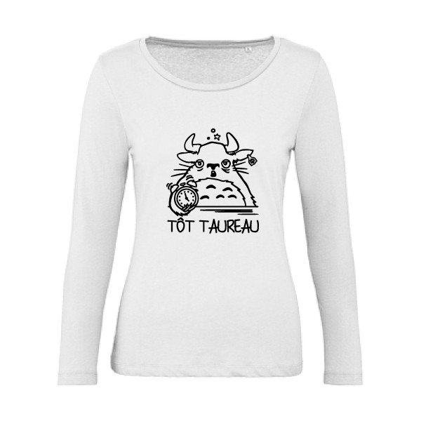 Tot Taureau - Tee shirt rigolo - modèle B&C - Inspire LSL women  -Femme -