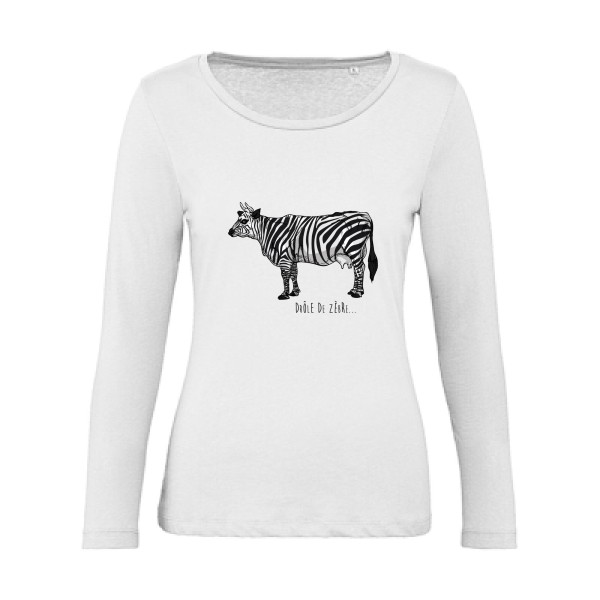 drole de zebre- Tee shirts originaux Femme - modèle B&C - Inspire LSL women  -