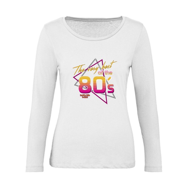 80s -T-shirt femme bio manches longues original vintage - B&C - Inspire LSL women  - thème vintage -