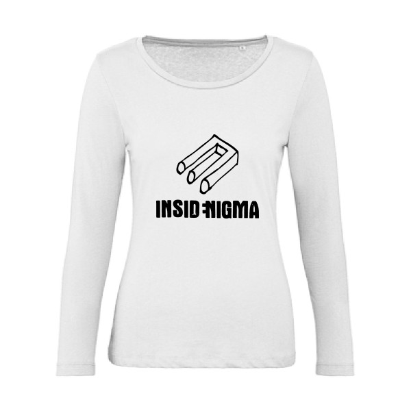 T-shirt femme bio manches longues Femme original - enigma4 -