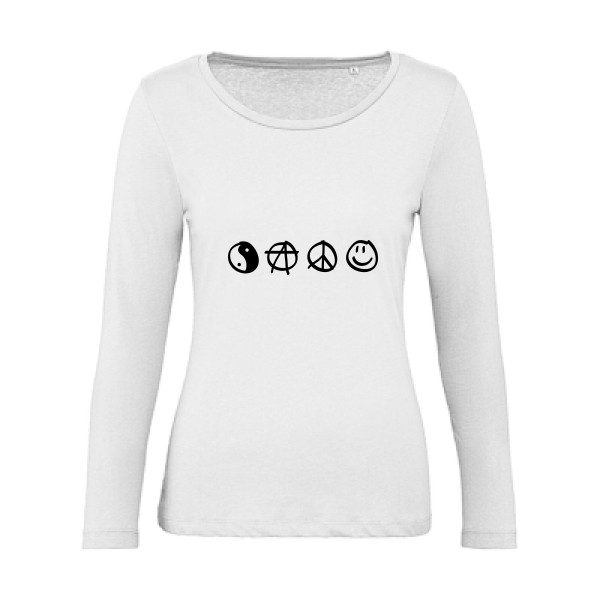 circles power- Tshirt geek - B&C - Inspire LSL women 