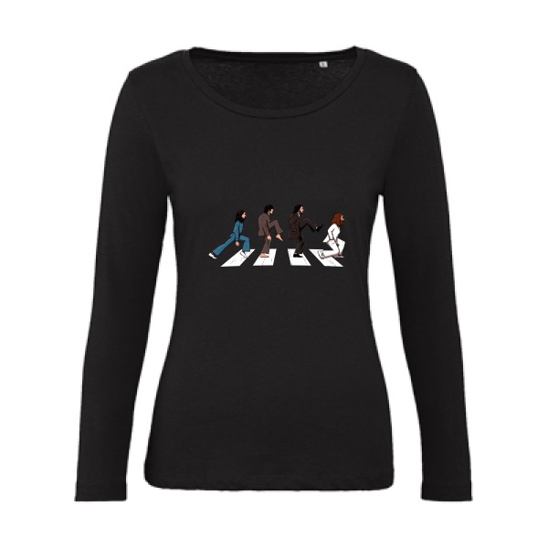 English walkers - B&C - Inspire LSL women  Femme - T-shirt femme bio manches longues musique - thème musique et rock -