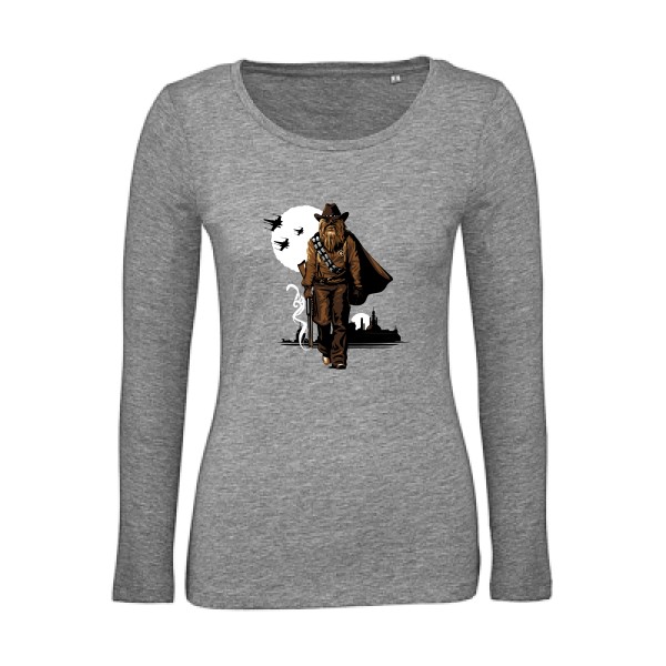 Space Cow-Boy - T shirt imprimé Femme -B&C - Inspire LSL women 