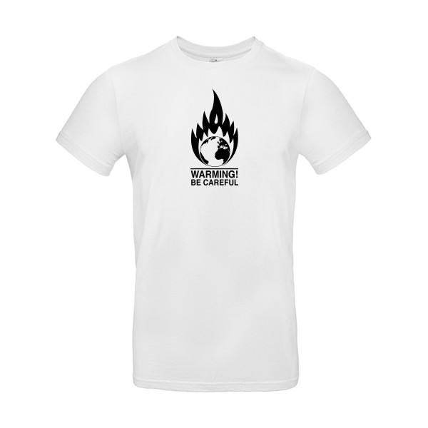 Global Warning - T-shirt Homme imprimé- B&C - E190 - thème design imprimé -