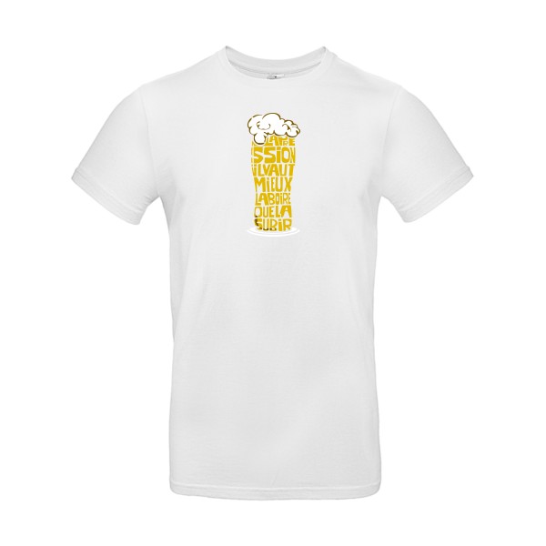 La pression -T-shirt humour alcool Homme  -B&C - E190 -Thème humour et alcool -