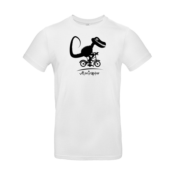 vélociraptor -T-shirt rigolo- Homme -B&C - E190 -thème  humour dinausore - 