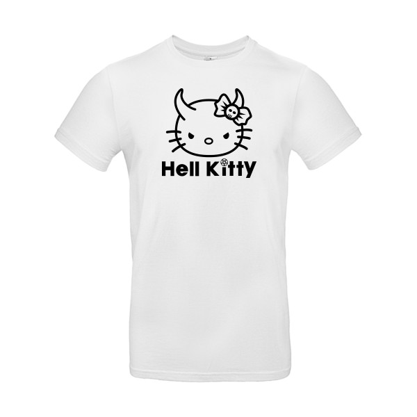 Hell Kitty - Tshirt rigolo-B&C - E190