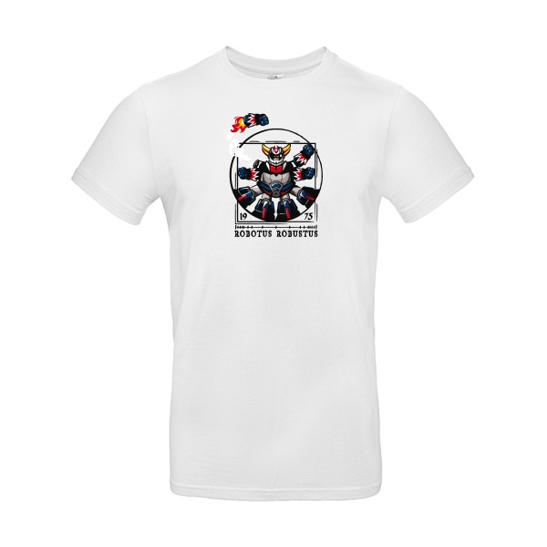 Robotus Robustus - T-shirt rétro pour Homme -modèle B&C - E190 - thème parodie et vintage -
