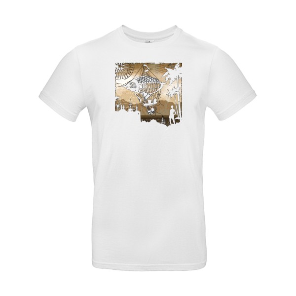 Carnet de voyage - T-shirt original Homme  -B&C - E190 - Thème voyage -