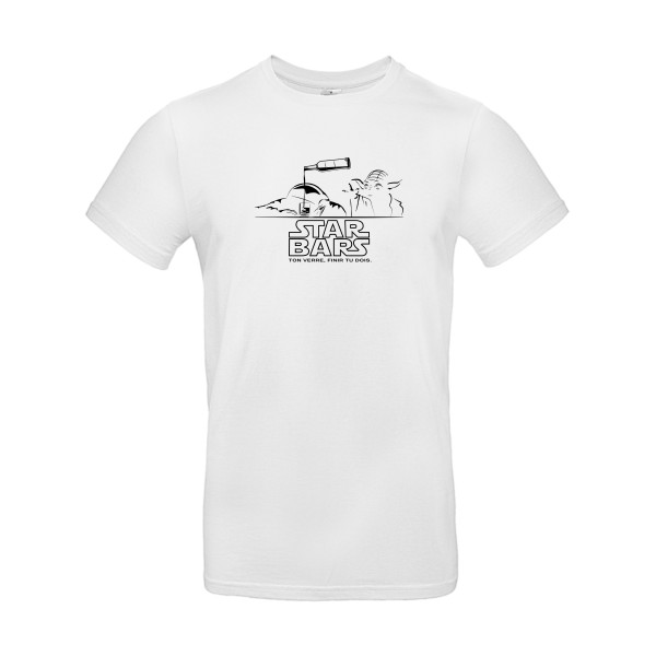 star bars - T-shirt absurde pour Homme -modèle B&C - E190 - thème alcool humour -