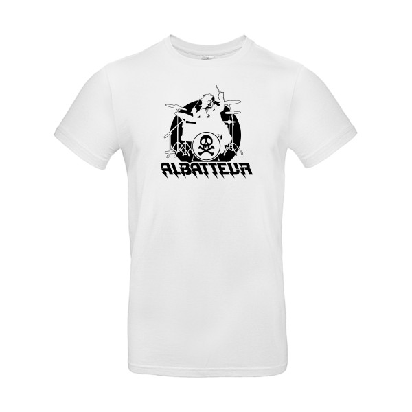 ALBATTEUR - T-shirt rock pour Homme -modèle B&C - E190 - thème vintage et musique -