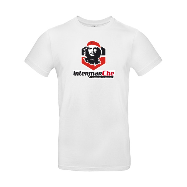IntermarCHE - T-shirt detournement Homme - modèle B&C - E190 -thème revolution et parodie -