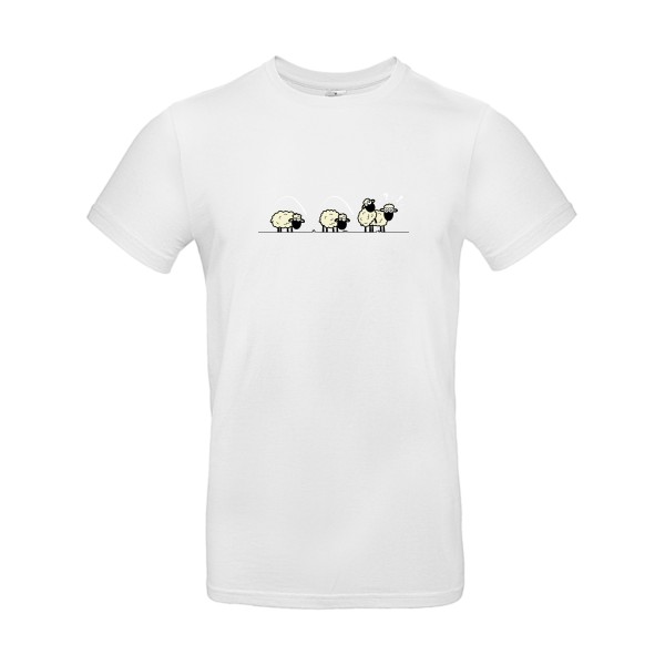SAUTE MOUTON - T-shirt Homme comique- B&C - E190 - thème humour potache