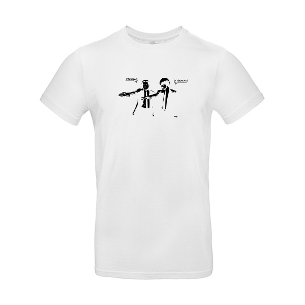 Papier Ciseaux - T-shirt pulp fiction pour Homme -modèle B&C - E190 - thème parodie et humour -