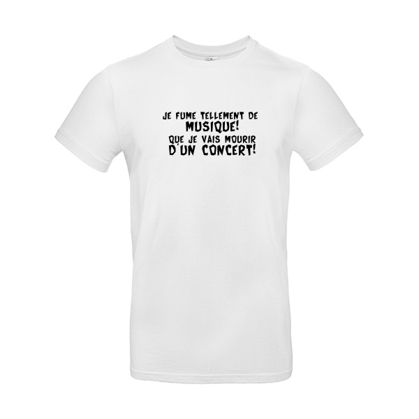 Musique! - T-shirt Homme à message - B&C - E190 - thème humour et bons mots