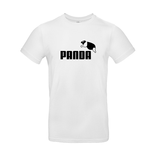 PANDA - T-shirt parodie pour Homme -modèle B&C - E190 - thème humour et parodie- 