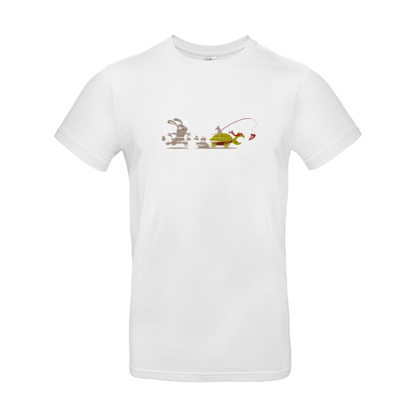 T-shirt Homme rigolo -Le Lièvre et la tortue... ninja -