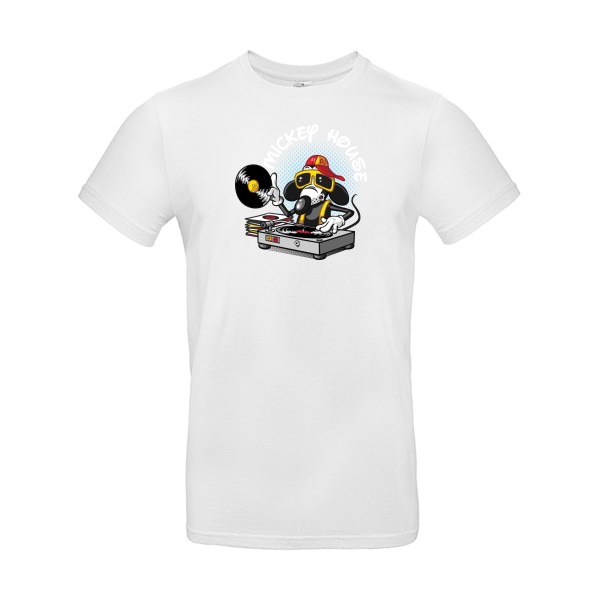 Mickey house v2 -T-shirt mickey Homme  -B&C - E190 -Thème parodie et musique -