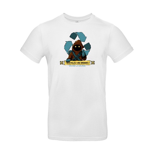 Sauvez la galaxie - T-shirt parodie Homme - modèle B&C - E190 -thème humour et ecologie -