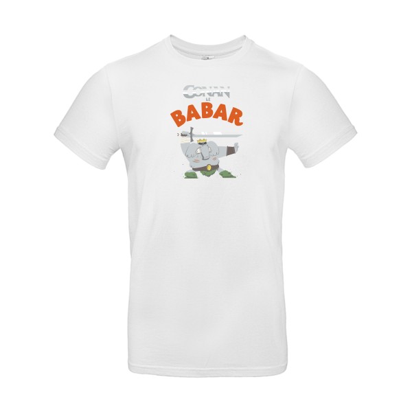 CONAN le BABAR -T-shirt parodie  -B&C - E190 - thème  cinema  et vintage - 