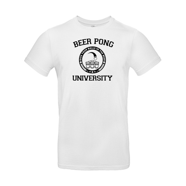 Beer Pong - T-shirt Homme geek  - B&C - E190 - thème geek et gamer