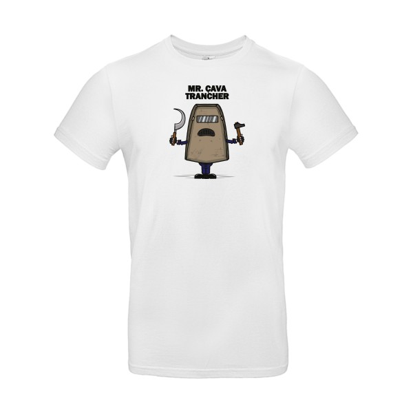 MR. CAVATRANCHER - T-shirt marrant pour Homme -modèle B&C - E190 - thème halloween -