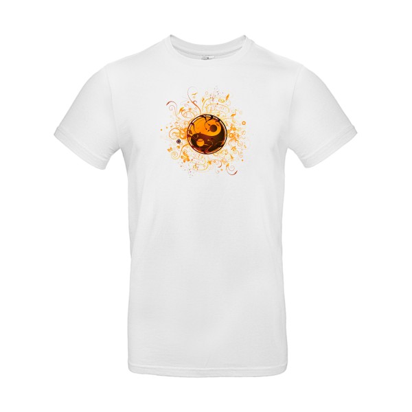 ying yang - T-shirt Homme graphique - B&C - E190 - thème zen et philosophie-