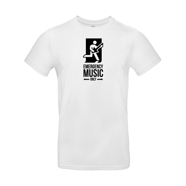 EMERGENCY - T-shirt  rock Homme - modèle B&C - E190 -thèmehumour et musique -