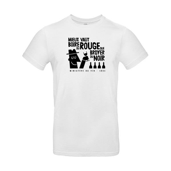 Mieux vaut - B&C - E190 Homme - T-shirt à message - thème humour alcool -