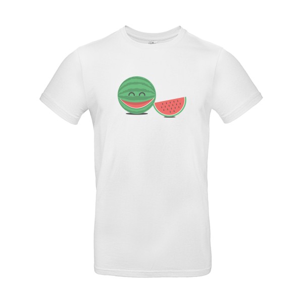 TRANCHE DE RIGOLADE -T-shirt rigolo imprimé Homme -B&C - E190 -Thème humour enfantin -