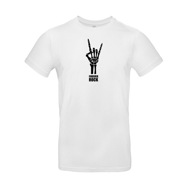Forever Rock !!! - B&C - E190 Homme - T-shirt musique - thème rock  -