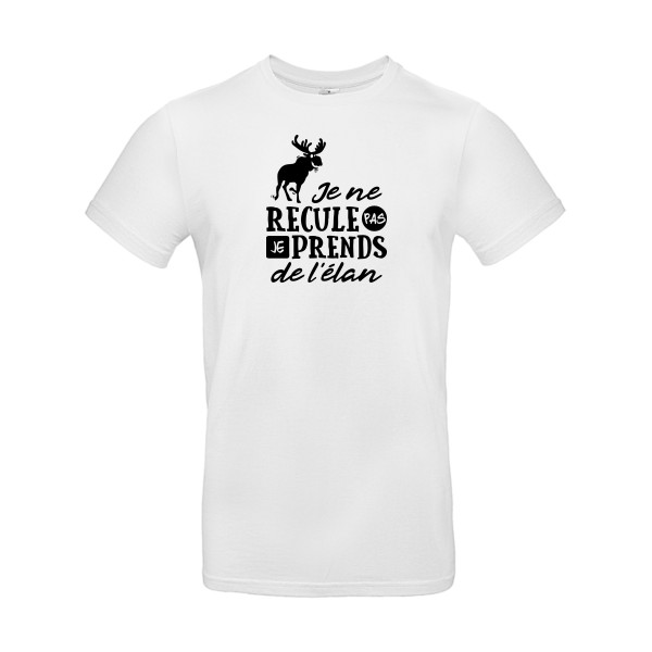 Prendre de l'élan - T-shirt burlesque pour Homme -modèle B&C - E190 - thème humour et jeux de mots -